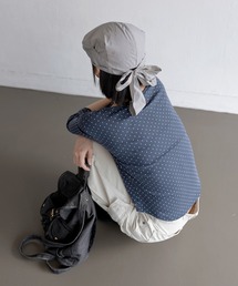 UNE MANSION（ユヌマンション）の「バックリボンナイロンキャスケットハンチングキャップ帽子（キャップ）」