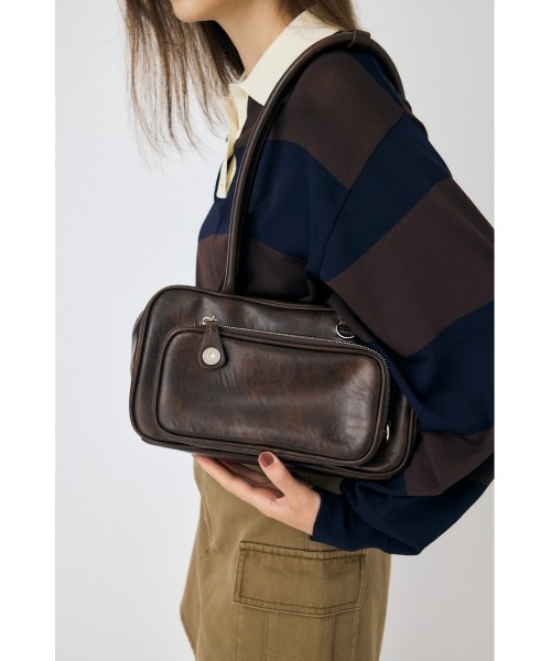 MOUSSY（マウジー）の「BIG POCKET ミニトートバッグ（ショルダーバッグ・レディース・ブラウン/レッド/ブラック・FREE）」の3枚目の写真