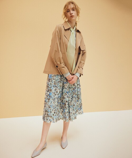 セール】タイプライターショート トレンチコート（トレンチコート