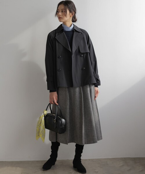 セール】タイプライターショート トレンチコート（トレンチコート