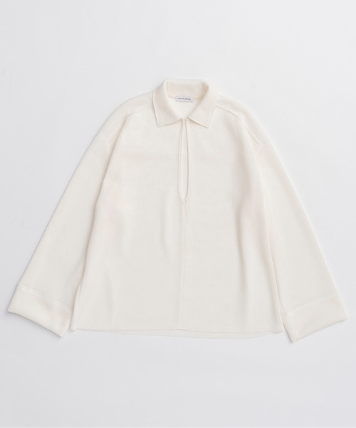 MAISON SPECIAL(メゾンスペシャル)の「Sheer Mesh Collar Pullover/シアーメッシュカラープルオーバー(Tシャツ/カットソー・レディース・イエロー/ブラック/ホワイト・FREE)」の11枚目の写真