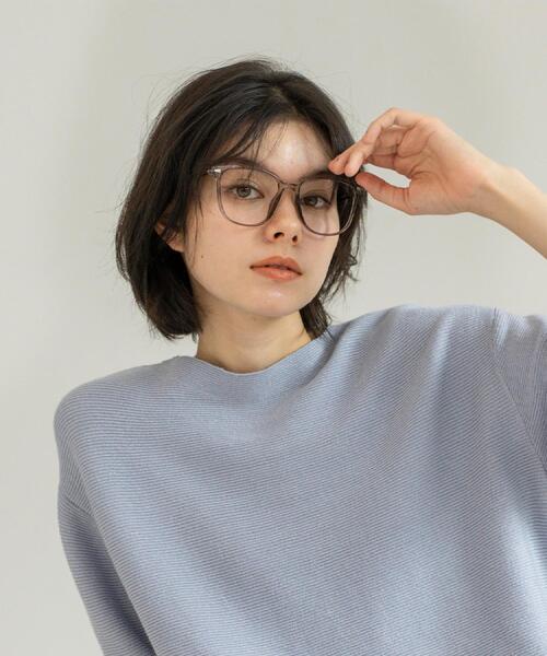 OPAQUE.CLIP（オペークドットクリップ）の「【UVカット/ブルーライトカット】ダテメガネ、サングラス（サングラス・レディース・グレー/ブラック系4/ダークブラウン系/ブラック・00）」の5枚目の写真