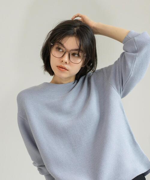 OPAQUE.CLIP（オペークドットクリップ）の「【UVカット/ブルーライトカット】ダテメガネ、サングラス（サングラス・レディース・グレー/ブラック系4/ダークブラウン系/ブラック・00）」の9枚目の写真