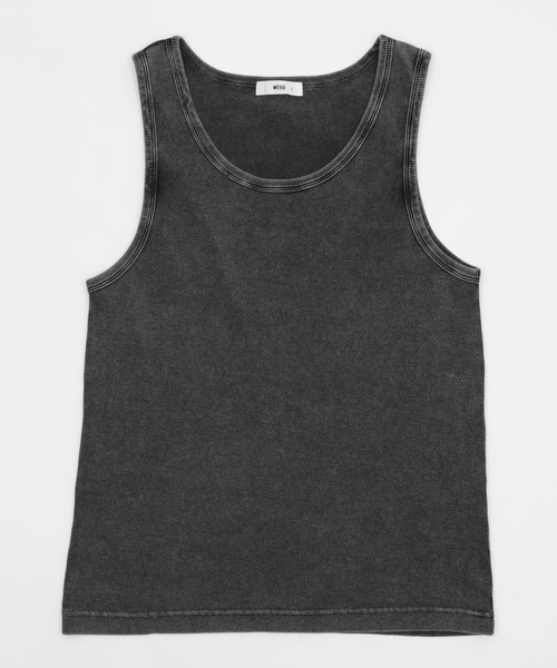 WEGO(ウィゴー)の「WEGO/リブタンクトップ(タンクトップ・メンズ・ホワイト/ブラック・LARGE/MEDIUM)」の16枚目の写真