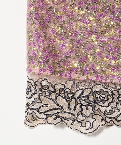 AEWEN MATOPH（イウエン マトフ）の「＜AEWEN MATOPH＞チュールスパンコールレースラップスカート（スカート・レディース・ピンク/ベージュ・FREE）」の15枚目の写真