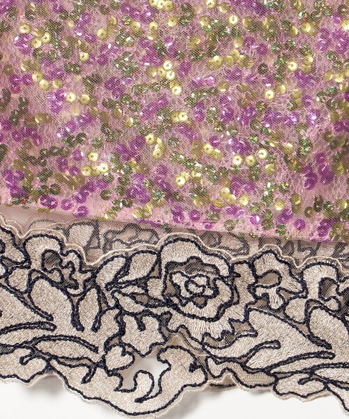 AEWEN MATOPH（イウエン マトフ）の「＜AEWEN MATOPH＞チュールスパンコールレースラップスカート（スカート・レディース・ピンク/ベージュ・FREE）」の18枚目の写真