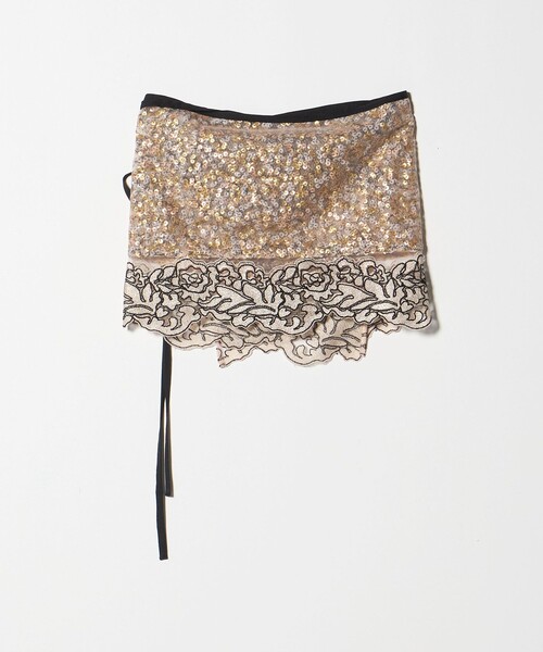 AEWEN MATOPH（イウエン マトフ）の「＜AEWEN MATOPH＞チュールスパンコールレースラップスカート（スカート・レディース・ピンク/ベージュ・FREE）」の20枚目の写真