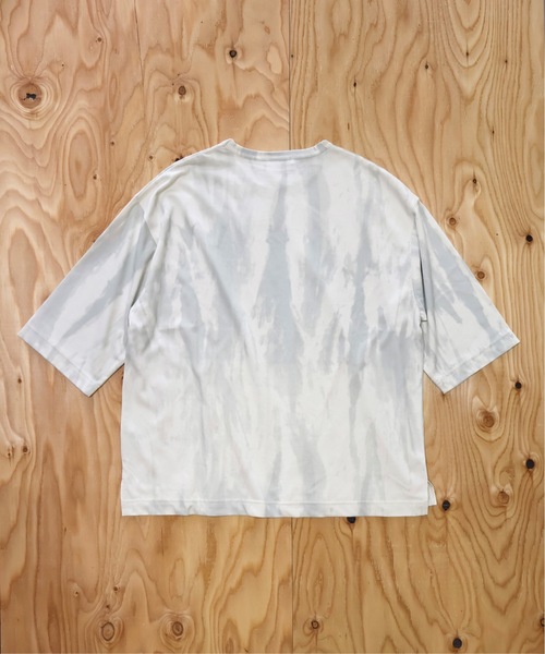many men many mind(メニーメンメニーマインド)の「MANYMENMANYMINDS / カスレプリント/7分袖/グランジ/Tシャツ(Tシャツ/カットソー・メンズ・ブラック/アイボリー・LARGE/MEDIUM)」の6枚目の写真