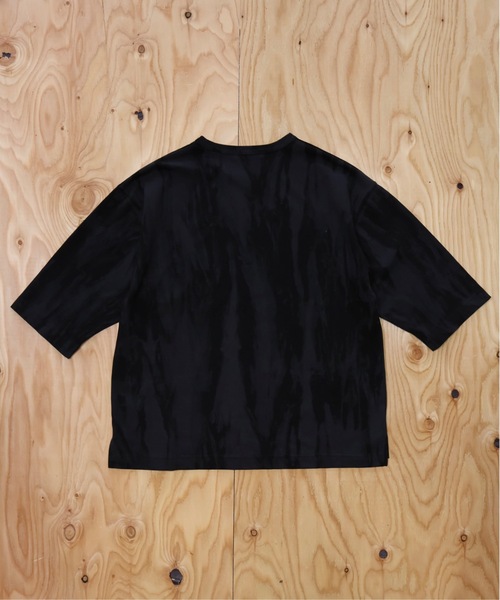 many men many mind(メニーメンメニーマインド)の「MANYMENMANYMINDS / カスレプリント/7分袖/グランジ/Tシャツ(Tシャツ/カットソー・メンズ・ブラック/アイボリー・LARGE/MEDIUM)」の8枚目の写真