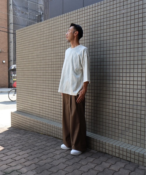 many men many mind(メニーメンメニーマインド)の「MANYMENMANYMINDS / カスレプリント/7分袖/グランジ/Tシャツ(Tシャツ/カットソー・メンズ・ブラック/アイボリー・LARGE/MEDIUM)」の11枚目の写真