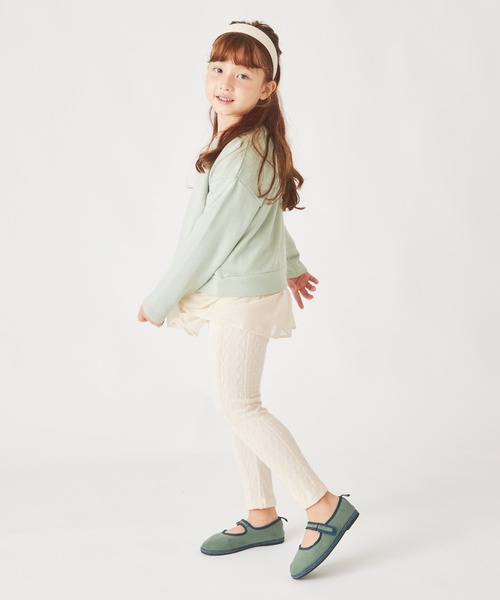 ever closet（エバークローゼット）の「ニットジャガード レギンス（レギンス/スパッツ・キッズ・ライトグレー/ブラック/アイボリー/ピンク/グレー系その他/モカ・80ｃｍ/90cm/110cm/100cm/120cm/130cm/140cm）」の22枚目の写真