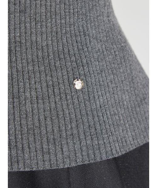 スクエアネックリブニットプルオーバー（ニット/セーター）｜CELFORD