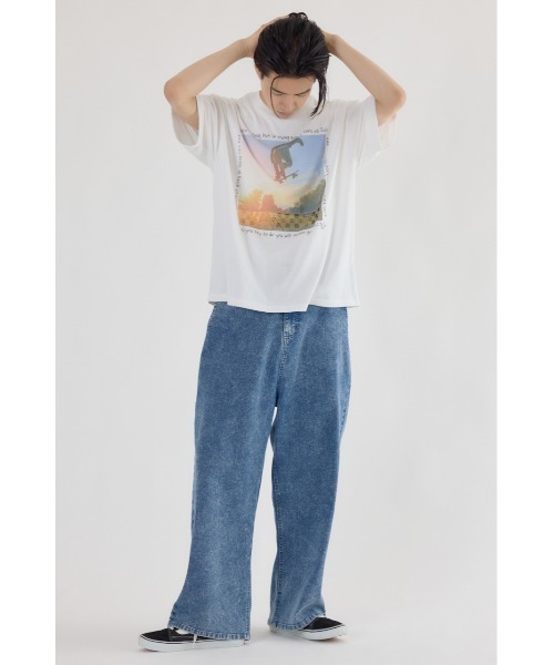 RODEO CROWNS WIDE BOWL（ロデオクラウンズワイドボウル）の「チルイージーデニムパンツ（デニムパンツ・メンズ・ブルー/ブラック・MEDIUM/LARGE）」の16枚目の写真