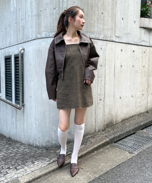 3.3 Field Trip （3.3フィールドトリップ）の「3.3 Field Trip／アソートキャミワンピース（ワンピース・レディース・ブラック/ブラウン/その他1/キャメル・SMALL/MEDIUM）」の19枚目の写真