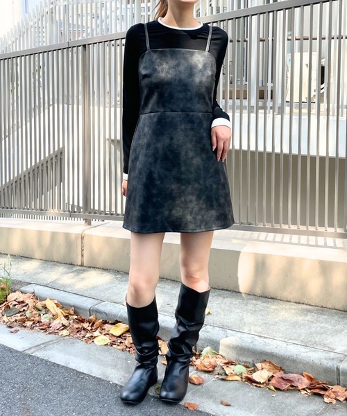 3.3 Field Trip （3.3フィールドトリップ）の「3.3 Field Trip／アソートキャミワンピース（ワンピース・レディース・ブラック/ブラウン/その他1/キャメル・SMALL/MEDIUM）」の5枚目の写真