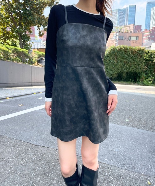 3.3 Field Trip （3.3フィールドトリップ）の「3.3 Field Trip／アソートキャミワンピース（ワンピース・レディース・ブラック/ブラウン/その他1/キャメル・SMALL/MEDIUM）」の14枚目の写真