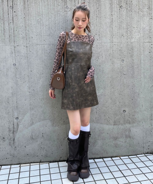 3.3 Field Trip （3.3フィールドトリップ）の「3.3 Field Trip／アソートキャミワンピース（ワンピース・レディース・ブラック/ブラウン/その他1/キャメル・SMALL/MEDIUM）」の18枚目の写真