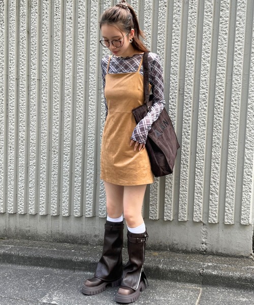 3.3 Field Trip （3.3フィールドトリップ）の「3.3 Field Trip／アソートキャミワンピース（ワンピース・レディース・ブラック/ブラウン/その他1/キャメル・SMALL/MEDIUM）」の13枚目の写真