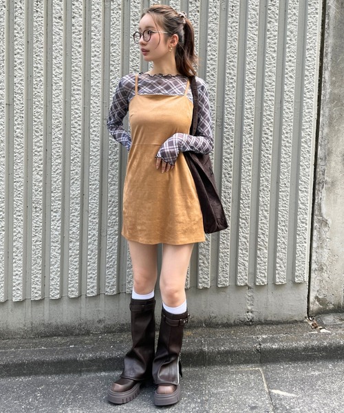 3.3 Field Trip （3.3フィールドトリップ）の「3.3 Field Trip／アソートキャミワンピース（ワンピース・レディース・ブラック/ブラウン/その他1/キャメル・SMALL/MEDIUM）」の10枚目の写真