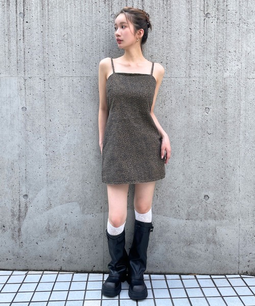 3.3 Field Trip （3.3フィールドトリップ）の「3.3 Field Trip／アソートキャミワンピース（ワンピース・レディース・ブラック/ブラウン/その他1/キャメル・SMALL/MEDIUM）」の12枚目の写真