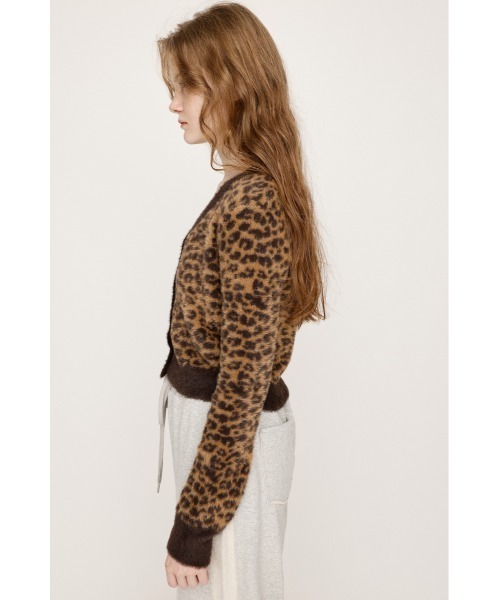 SLY（スライ）の「MINI SHAGGY V/N CD ミニ シャギー Vネック カーディガン 秋服（カーディガン/ボレロ・レディース・アイボリー/ブラウン系その他2/ライトブラック・FREE）」の16枚目の写真