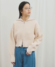 fig Ｌondon | _AIR WOOL zip cardigan(カーディガン/ボレロ)