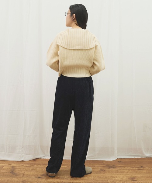 fig Ｌondon（フィグロンドン）の「_AIR WOOL zip cardigan（カーディガン/ボレロ・レディース・アイボリー/ダークブラウン/ピンク/ネイビー・FREE）」の21枚目の写真