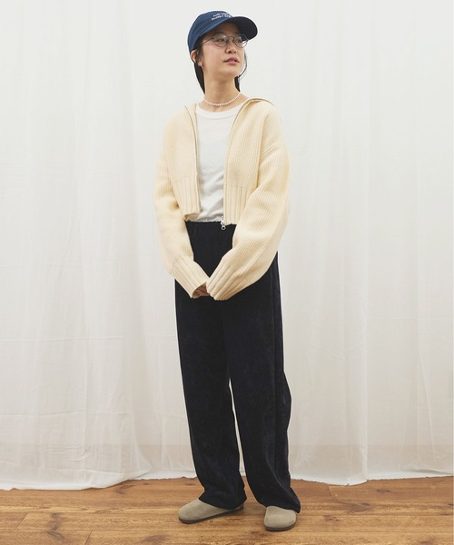 _AIR WOOL zip cardigan（カーディガン/ボレロ）｜fig London（フィグ