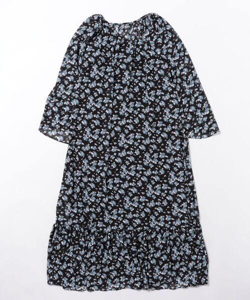 【新品】MK（マイケルコース）、ひざ丈ワンピース、総花柄 org.jpg