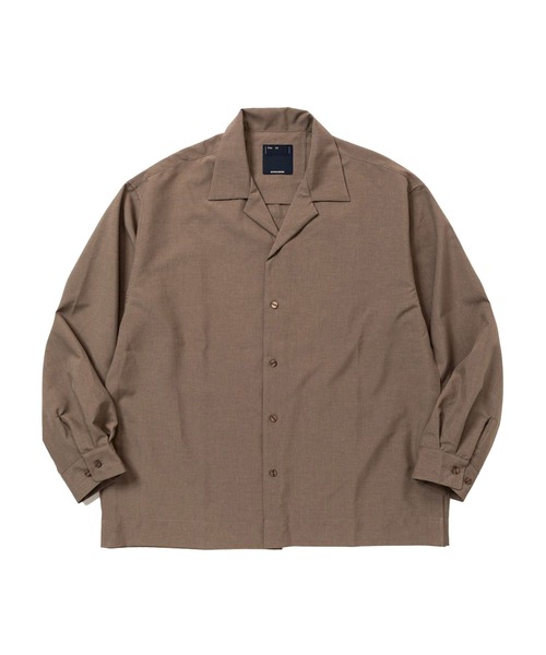 meanswhile(ミーンズワイル)の「Tropical Side Slit Open Collar L/S SH(シャツ/ブラウス・メンズ・ベージュ系その他/オフホワイト/ネイビー・3(L)/2(M)/4(XL)/1(S))」の3枚目の写真