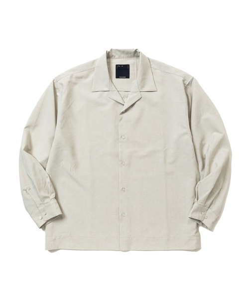meanswhile(ミーンズワイル)の「Tropical Side Slit Open Collar L/S SH(シャツ/ブラウス・メンズ・ベージュ系その他/オフホワイト/ネイビー・3(L)/2(M)/4(XL)/1(S))」の2枚目の写真