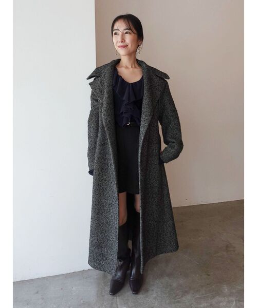 LAGUNAMOON（ラグナムーン）の「ラッフルフリルニットプルオーバー（ニット/セーター・レディース・アイボリー/カーキ/ネイビー・FREE）」の7枚目の写真