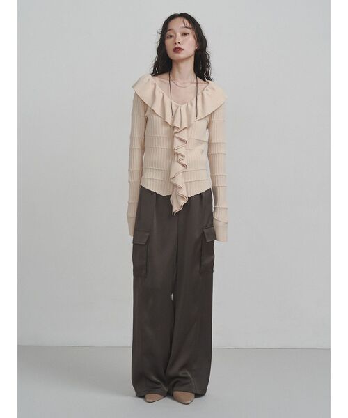 ラッフルフリルニットプルオーバー（ニット/セーター）｜LAGUNAMOON