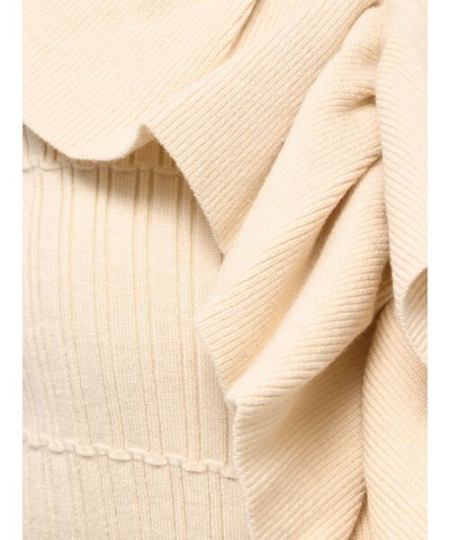 LAGUNAMOON（ラグナムーン）の「ラッフルフリルニットプルオーバー（ニット/セーター・レディース・アイボリー/カーキ/ネイビー・FREE）」の21枚目の写真