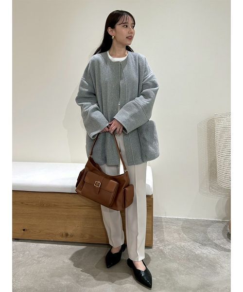 WEB限定カラー】2wayファーポケットリバーコート（チェスター