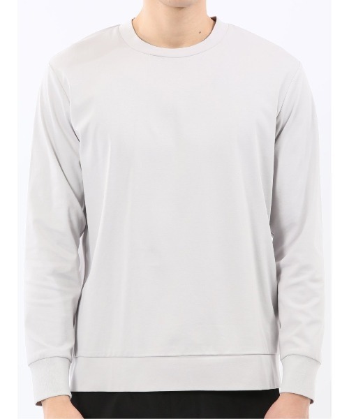 TAKA-Q（タカキュー）の「【ストレッチ シルケットコットン】m.f.エディトリアル メンズ スロープネック 長袖Tシャツ（Tシャツ/カットソー・メンズ・グレー/ブラック/ホワイト/ブラウン・MEDIUM/LARGE/X-LARGE）」の22枚目の写真