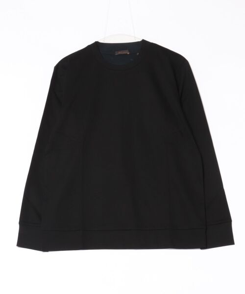 TAKA-Q（タカキュー）の「【ストレッチ シルケットコットン】m.f.エディトリアル メンズ スロープネック 長袖Tシャツ（Tシャツ/カットソー・メンズ・グレー/ブラック/ホワイト/ブラウン・MEDIUM/LARGE/X-LARGE）」の6枚目の写真