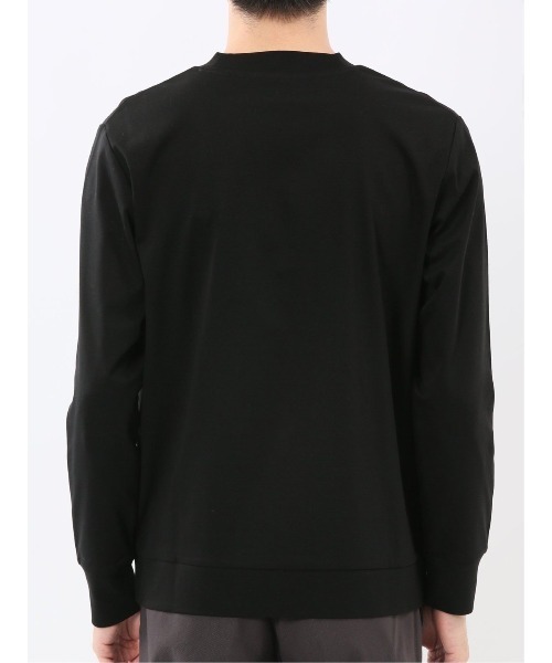 TAKA-Q（タカキュー）の「【ストレッチ シルケットコットン】m.f.エディトリアル メンズ スロープネック 長袖Tシャツ（Tシャツ/カットソー・メンズ・グレー/ブラック/ホワイト/ブラウン・MEDIUM/LARGE/X-LARGE）」の14枚目の写真