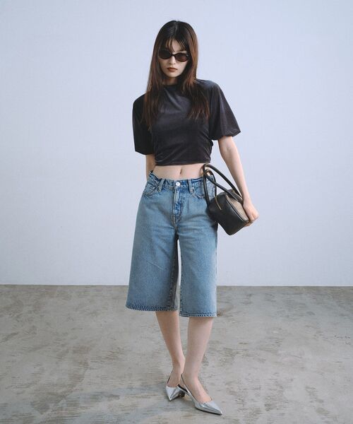 CODE A（コードエー）の「velvet ribbon pullover（シャツ/ブラウス・レディース・グレー/オフホワイト・00）」の7枚目の写真