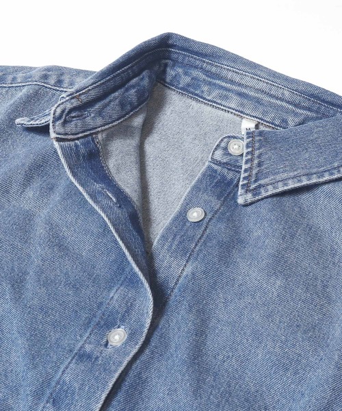 coca(coca)(コカ)の「ボリュームスリーブデニムシャツ(シャツ/ブラウス・レディース・ブルー・M/L/S)」の9枚目の写真