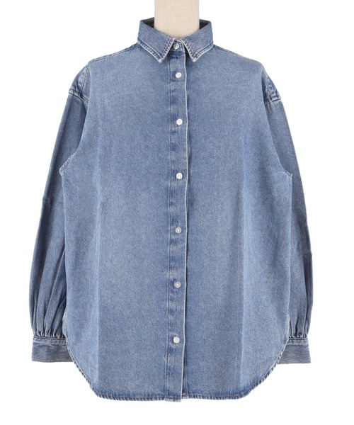 coca(coca)(コカ)の「ボリュームスリーブデニムシャツ(シャツ/ブラウス・レディース・ブルー・M/L/S)」の13枚目の写真