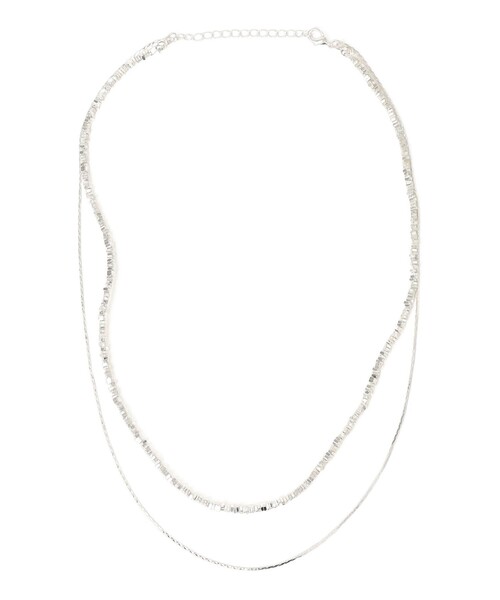 SHIPS any(シップス エニィ)の「SHIPS any: 2連 チェーン ネックレス(ネックレス・レディース・シルバー・ONE SIZE)」の1枚目の写真