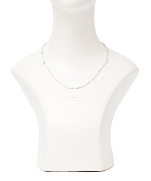 SHIPS any(シップス エニィ)の「SHIPS any: 2連 チェーン ネックレス(ネックレス・レディース・シルバー・ONE SIZE)」の4枚目の写真