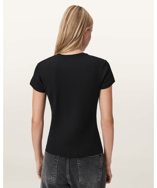 ALLSAINTS（オールセインツ）の「GIA SHORT SLEEVE T-SHIRT | GIA 半袖 Tシャツ（Tシャツ/カットソー・レディース・ブラック・XS）」の6枚目の写真
