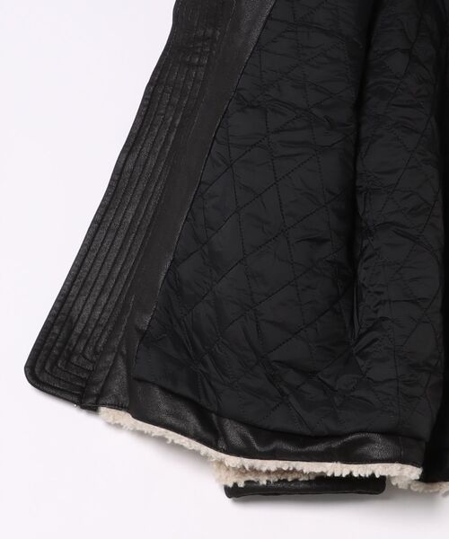 Desigual(デシグアル)の「Sherpa fleece trim jacket / シェルパフリーストリムジャケット(ステンカラーコート・レディース・ブラウン・S/M/L/XL/XS)」の2枚目の写真