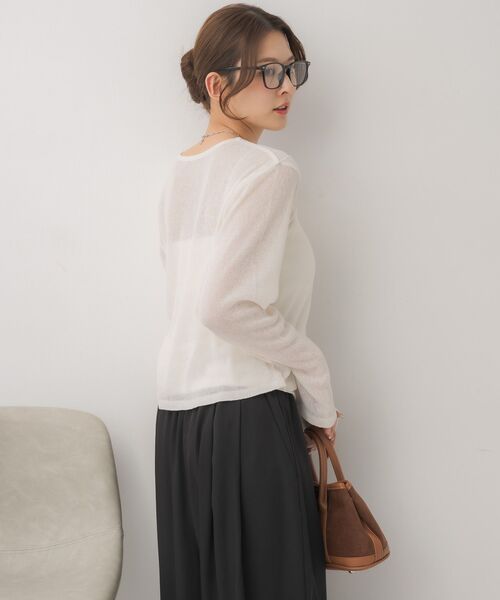 RETRO GIRL（レトロガール）の「モール刺繍ロンTEE（Tシャツ/カットソー・レディース・ピンク/ブラック/ナチュラル・FREE）」の13枚目の写真