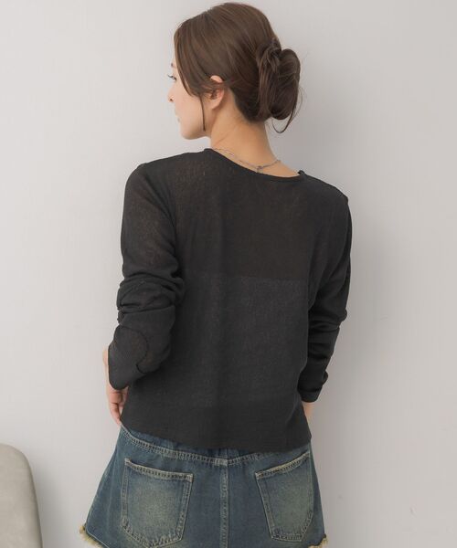 RETRO GIRL（レトロガール）の「モール刺繍ロンTEE（Tシャツ/カットソー・レディース・ピンク/ブラック/ナチュラル・FREE）」の22枚目の写真