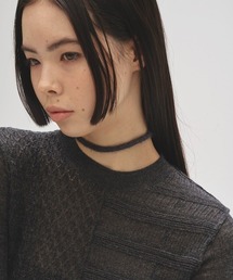 TODAYFUL(gDfCt)Knit Ribbon Choker(`[J[)