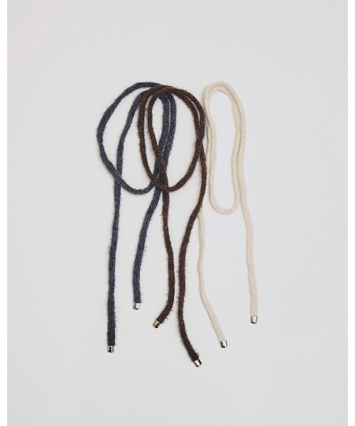 TODAYFUL（トゥデイフル）の「Knit Ribbon Choker（チョーカー・レディース・チョコ/グレー/キナリ・FREE）」の5枚目の写真