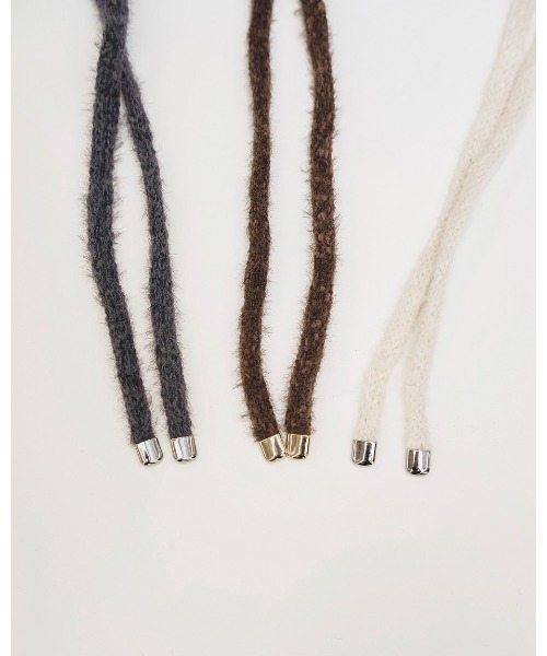 TODAYFUL（トゥデイフル）の「Knit Ribbon Choker（チョーカー・レディース・チョコ/グレー/キナリ・FREE）」の9枚目の写真